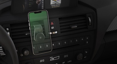 Держатель Uzay магнитный черный для смартфонов (UZ-MM-360-BK)