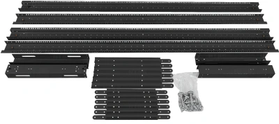 Стойка двухрамная NTSS NTSS-2POR24U/600-1000-BL 24U 550ммx1000мм 600кг черный