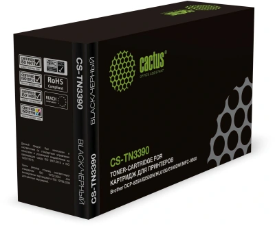 Картридж лазерный Cactus CS-TN3390 TN-3390 черный (12000стр.) для Brother DCP-8250/8250DN/HL6180/6180DW/MFC-8950