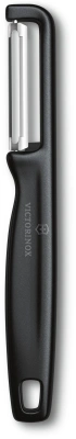 Овощечистка Victorinox Iotaс лезвием двухсторон. черный упак.:европодвес (6.0942.3)