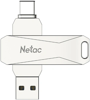 Флеш Диск Netac 32GB U782C NT03U782C-032G-32PN USB3.0 серебристый