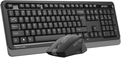 Клавиатура + мышь A4Tech Fstyler FG1035 клав:черный/серый мышь:черный/серый USB беспроводная Multimedia (FG1035 GREY)