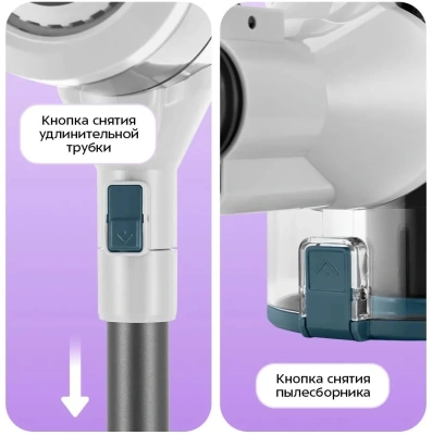 Пылесос Kitfort КТ-5204 550Вт синий