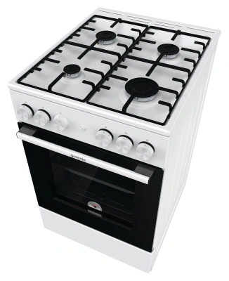 Плита Газовая Gorenje GG5A12WH белый (без крышки) реш.сталь