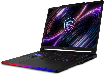 Ноутбук MSI Raider 16 Max HX B2WI-030RU Core Ultra 9 290HX Plus 32Gb SSD2Tb NVIDIA GeForce RTX5080 16Gb 16" OLED QHD+ (2560x1600) Windows 11 Home black WiFi BT Cam (9S7-265111-030)