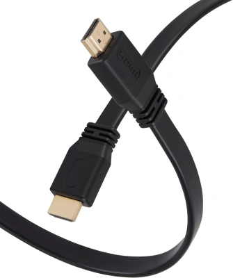 Кабель аудио-видео Buro BU-HDMI-FLAT-v1.4-1.5m HDMI (m)/HDMI (m) 1.5м. черный