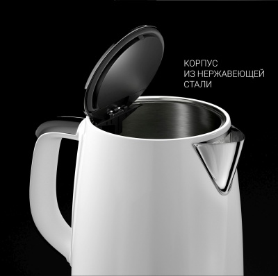 Чайник электрический Polaris PWK 1755CAD WIFI IQ Home 1.7л. 2150Вт белый корпус: металл (PWK 1755CAD)