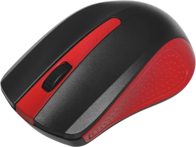 Мышь Оклик 485MW черный/красный оптическая 1600dpi беспров. USB для ноутбука 3but (997828)