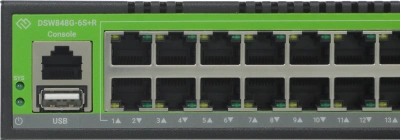 Коммутатор Digma DSW848G-6S+R (L3) 48x1Гбит/с 6SFP+ управляемый
