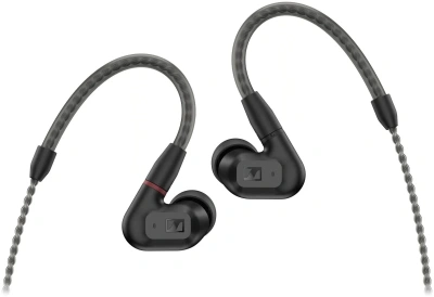 Наушники внутриканальные Sennheiser IE 200 1.2м черный проводные крепление за ухом (IE 200 BLACK)