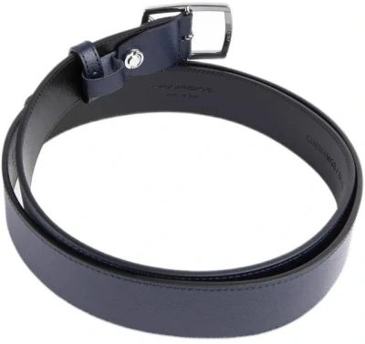 Ремень мужской Piquadro Modus CU6744MOS/BLU 125х3.5см синий натур.кожа