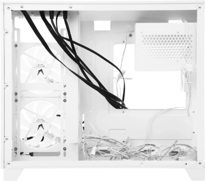 Корпус Formula Crystal Z9ML Floe белый без БП mATX 1xUSB3.0 1xUSB3.1 audio bott PSU