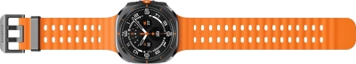 Смарт-часы Samsung Galaxy Watch Ultra LTE 47мм 1.5" AMOLED корп.черный рем.оранжевый (SM-L705FDAACAU)