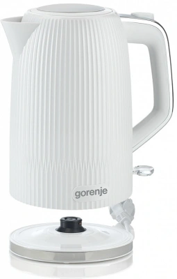 Чайник электрический Gorenje K17DPW 1.7л. 2200Вт белый/серебристый корпус: пластик/металл