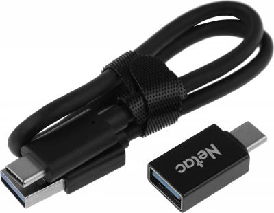 Накопитель SSD Netac USB-C 2TB NT01ZSLIM-002T-32BK Z Slim черный