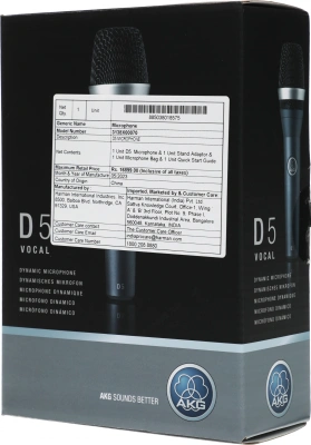 Микрофон проводной AKG D5 черный