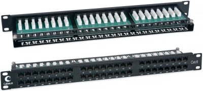 Патч-панель Cabeus PLHD-48-CAT.6-DUAL 19" 1U 48xRJ45 кат.6 UTP