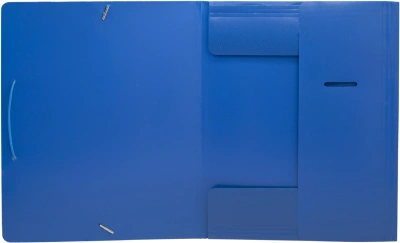 Папка на резинке Silwerhof SE-PR04BLU A4 пластик 0.5мм кор.15мм синий
