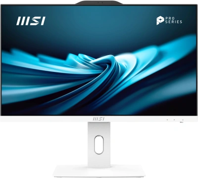 Моноблок MSI Pro AP242P 14M-668XRU 23.8" Full HD i7 14700 (2.1) 16Gb SSD512Gb UHDG 770 без ОС GbitEth WiFi BT 120W клавиатура мышь Cam белый 1920x1080