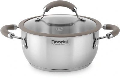 Кастрюля Rondell Balance RDS-755 5л. d=24см (с крышкой) стальной