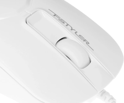 Мышь A4Tech Fstyler FM12 белый оптическая 1200dpi USB 3but (FM12 WHITE)