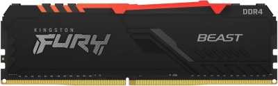 Память DDR4 16GB 3200MHz Kingston KF432C16BB12A/16 Fury Beast RGB RTL Gaming PC4-25600 CL16 DIMM UDIMM 288-pin 1.35В dual rank с радиатором Ret