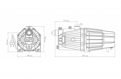 Насос садовый Джилекс Джамбо Про 70/50 П 1100Вт 4200л/час центробежный (3102)