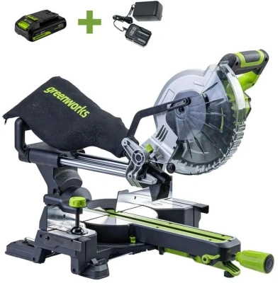Торцовочная пила Greenworks GD24MS216 4800об/мин d=216мм