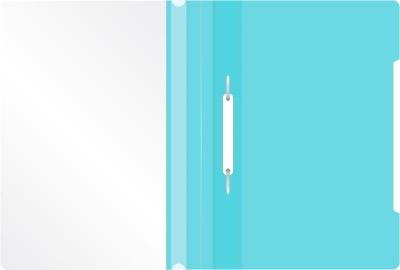 Папка-скоросшиватель Бюрократ Пастель -PSLPAST/BLUE A4 прозрач.верх.лист пластик голубой 0.14/0.18