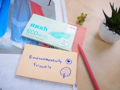 Блок самоклеящийся бумажный Stick`n ECO 21746 76x76мм 100лист. 60г/м2 пастель розовый