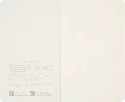 Блокнот Moleskine VOLANT NASA-INSPIRED SKVLNTL7063S5 Large 130х210мм PP 80стр. нелинованный мягкая обложка голубой Ракета
