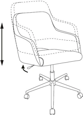Кресло Бюрократ CH-390SL серый Alfa 44 крестов. металл хром