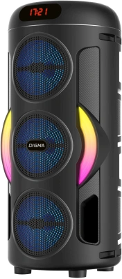 Минисистема Digma D-MC1721 черный 10Вт FM USB BT micro SD