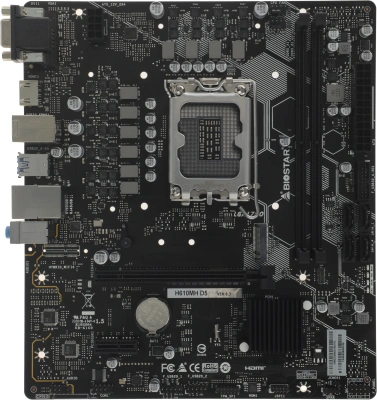 Материнская плата Biostar H610MH D5 Soc-1700 Intel H610 2xDDR5 mATX AC`97 8ch(7.1) GbLAN+VGA+HDMI