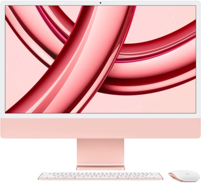 Моноблок Apple iMac A2873 24" 4.5K M3 8 core (4) 8Gb SSD512Gb 10 core GPU macOS WiFi BT 143W клавиатура мышь Cam розовый 4480x2520