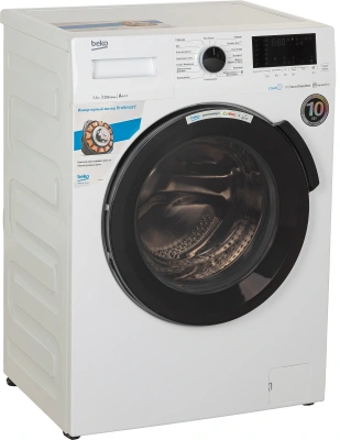 Стиральная машина Beko WSPE7H616W класс: A+++ загр.фронтальная макс.:7.5кг белый инвертор