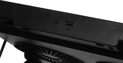 Подставка для ноутбука Digma D-NCP170-2x110 18" 400x288x45мм 52дБ 2xUSB 2x 110ммFAN 1100г Fan-control металл/пластик черный