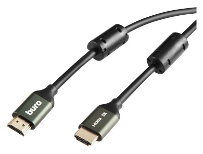 Кабель аудио-видео Buro HDMI (m)/HDMI (m) 5м. феррит.кольца позолоч.конт. черный (BHP-HDMI-2.1-5G)