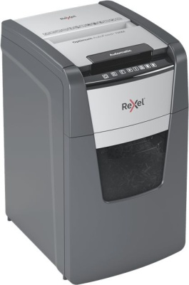 Шредер Rexel Optimum AutoFeed 130M черный с автоподачей (секр.P-5) фрагменты 130лист. 44лтр. скрепки скобы пл.карты