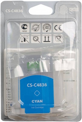 Картридж струйный Cactus CS-C4836 №11 голубой (29мл) для HP BIJ 1000/1100/1200/2200/2300/2600/2800 с чипом