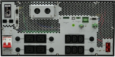 Источник бесперебойного питания Systeme Electriс SRT SRTSE6KRTXLIEC-NC 6000Вт 6000ВА черный