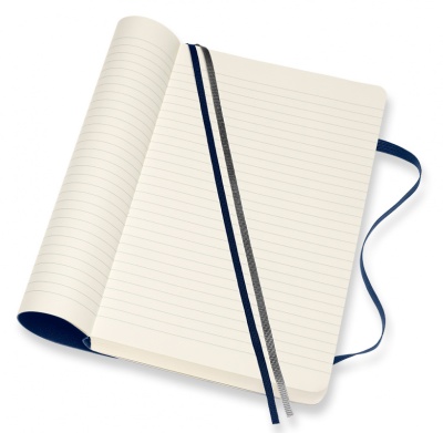 Блокнот Moleskine CLASSIC SOFT EXPENDED QP616EXPB20 Large 130х210мм 400стр. линейка мягкая обложка синий сапфир