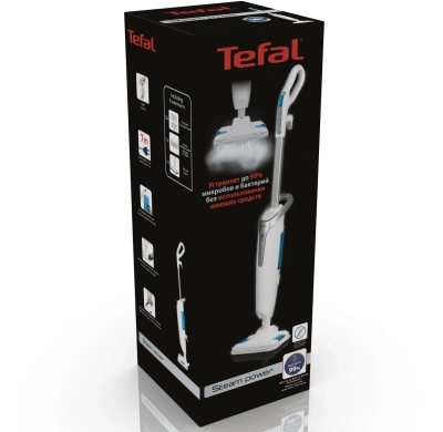 Швабра паровая Tefal VP6557RH 1200Вт белый