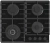 Газовая варочная поверхность Gorenje Simplicity GTW642SYB черный Газовая варочная поверхность Gorenje Simplicity GTW642SYB черный