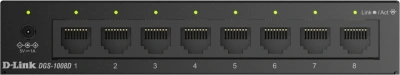 Коммутатор D-Link DGS-1008D/V/S1A (L2) 8x1Гбит/с неуправляемый