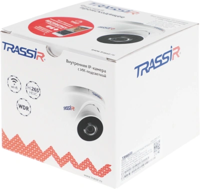 Камера видеонаблюдения IP Trassir TR-D8121IR2W Wi-Fi 2.8-2.8мм цв. корп.:белый (TR-D8121IR2W (2.8 MM))