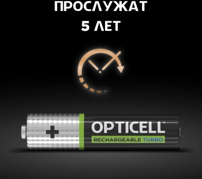 Аккумулятор Opticell Turbo 6080004 AAA NiMH 970mAh (4шт) блистер