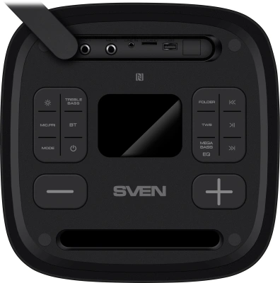 Колонка порт. Sven АС PS-950 черный 160W Mono BT/3.5Jack 8800mAh (SV-022396)