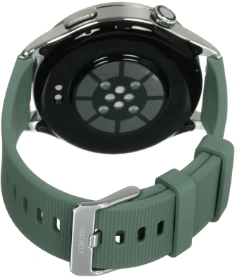 Смарт-часы Xiaomi Watch 5 47мм 1.54" AMOLED корп.серебристый рем.зеленый разм.брасл.:135-205мм (BHR07WPGL)