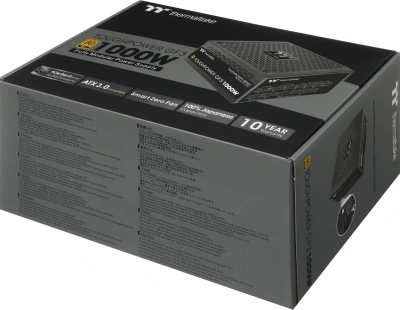 Блок питания Thermaltake ATX 1000W Toughpower GF3 Gen.5 80+ gold 24pin APFC 135mm fan 12xSATA Cab Manag RTL